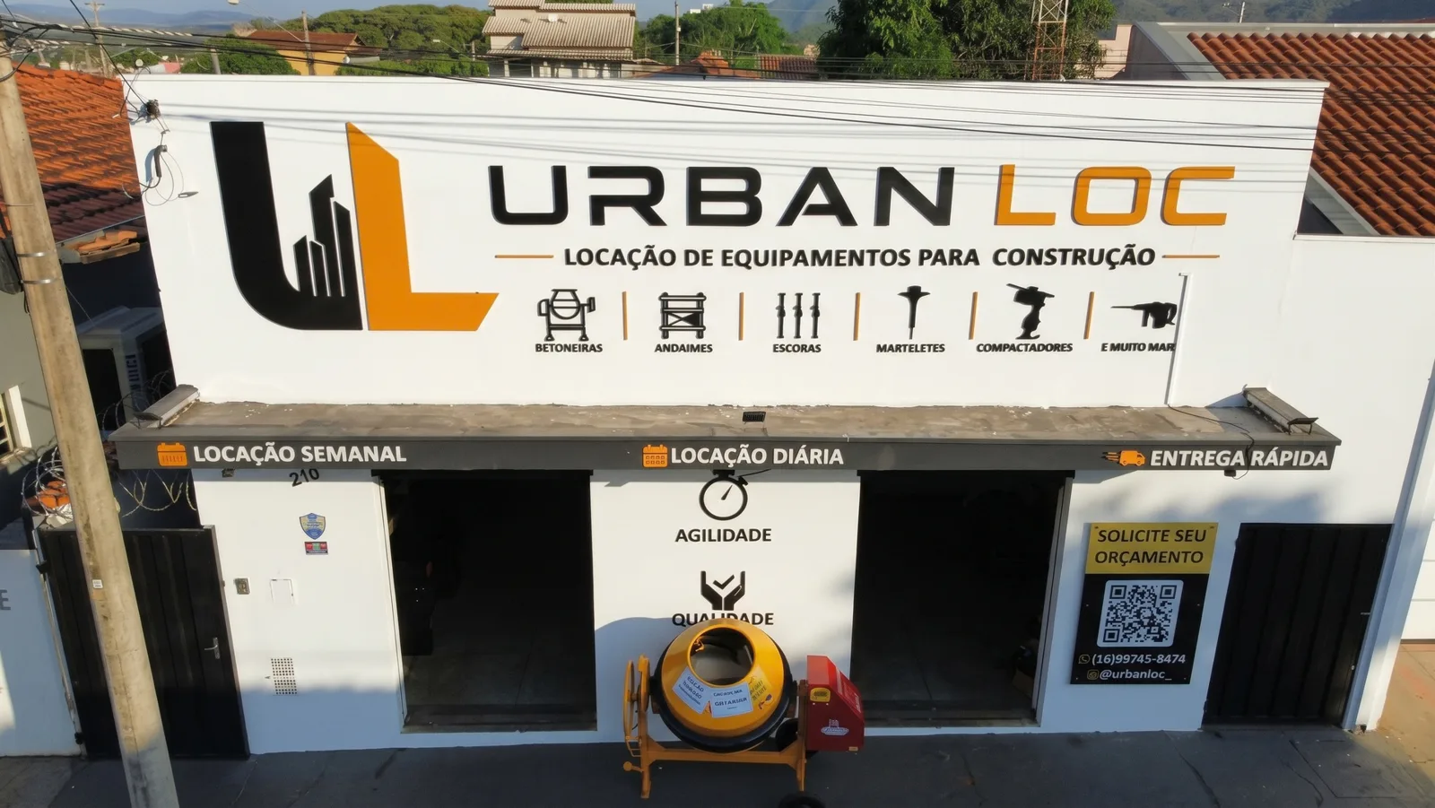 Fachada da loja Urban Loc em Rifaina-SP